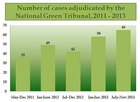 Statistical representation of the National Green Tribunal cases / ©: WWF-India / ©: WWF-India