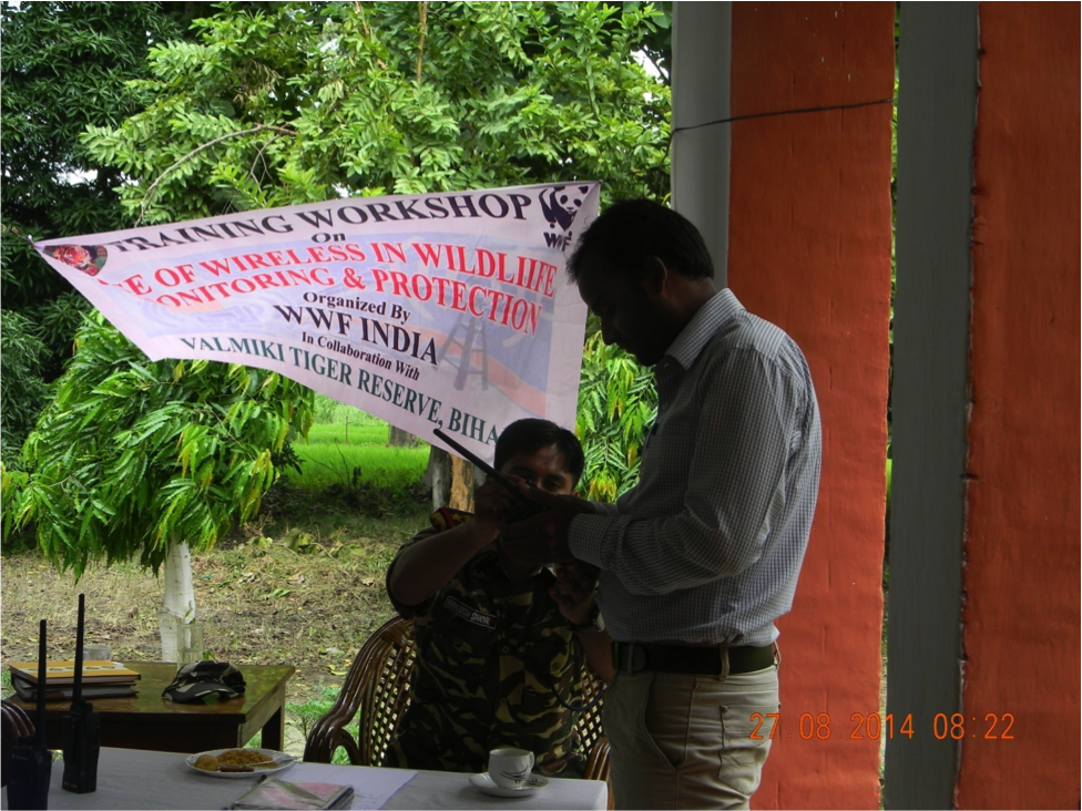 Demonstration on how to use wireless handsets and their various functions