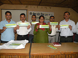 Sticker after the launch / ©: WWF-India / ©: WWF-India